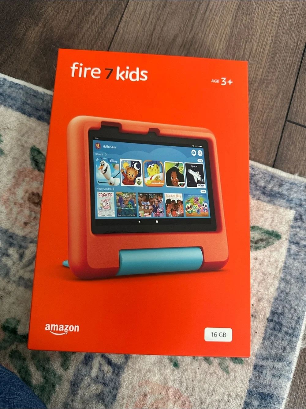 Amazon Fire 7 Kids Tablet - Orange with Blue Stand - 16 GB